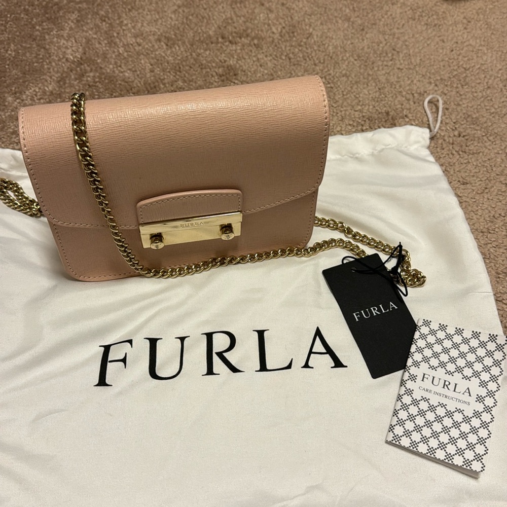 FURLA leather shoulder/crossbody bag